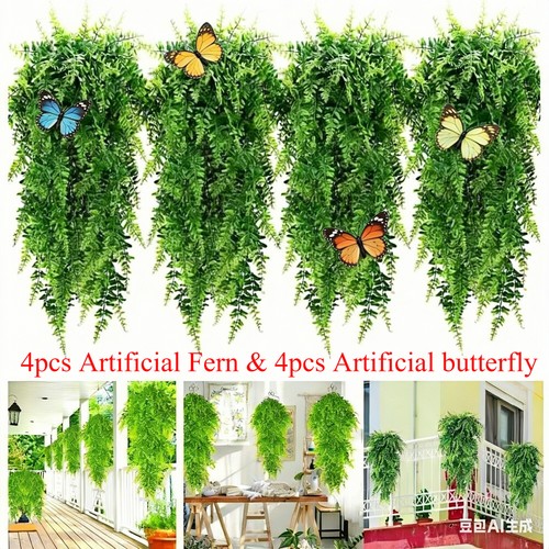4pcs artificial boston - artificial, fern