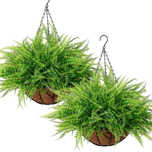 Artificial hanging plants with - artificial,