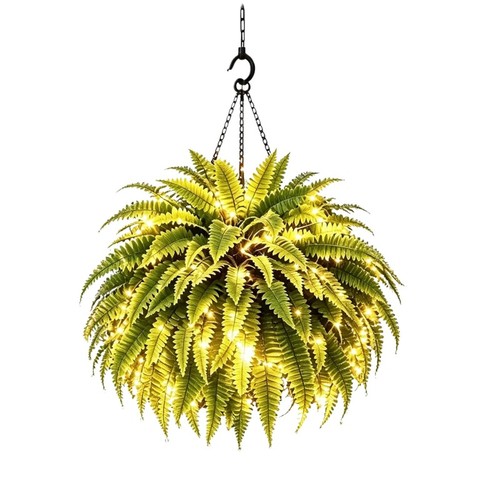 Solar artificial hanging - hanging, fern